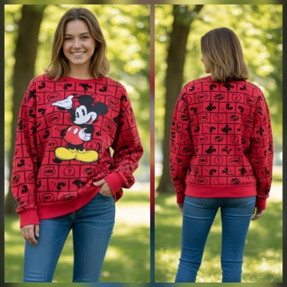 Mickey Mouse Crew Neck Sweatshirt